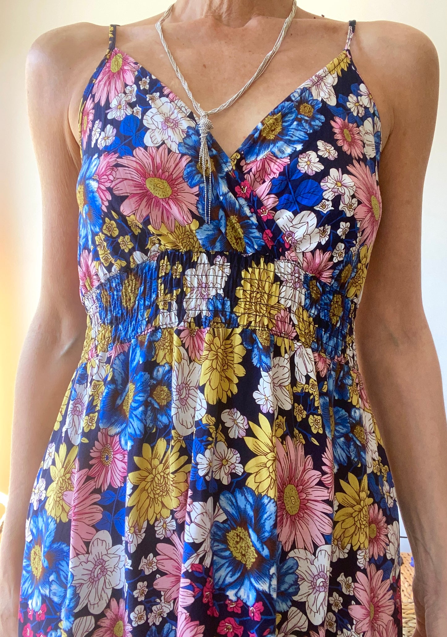Délicieuse Robe dos nu bohème maxi florale