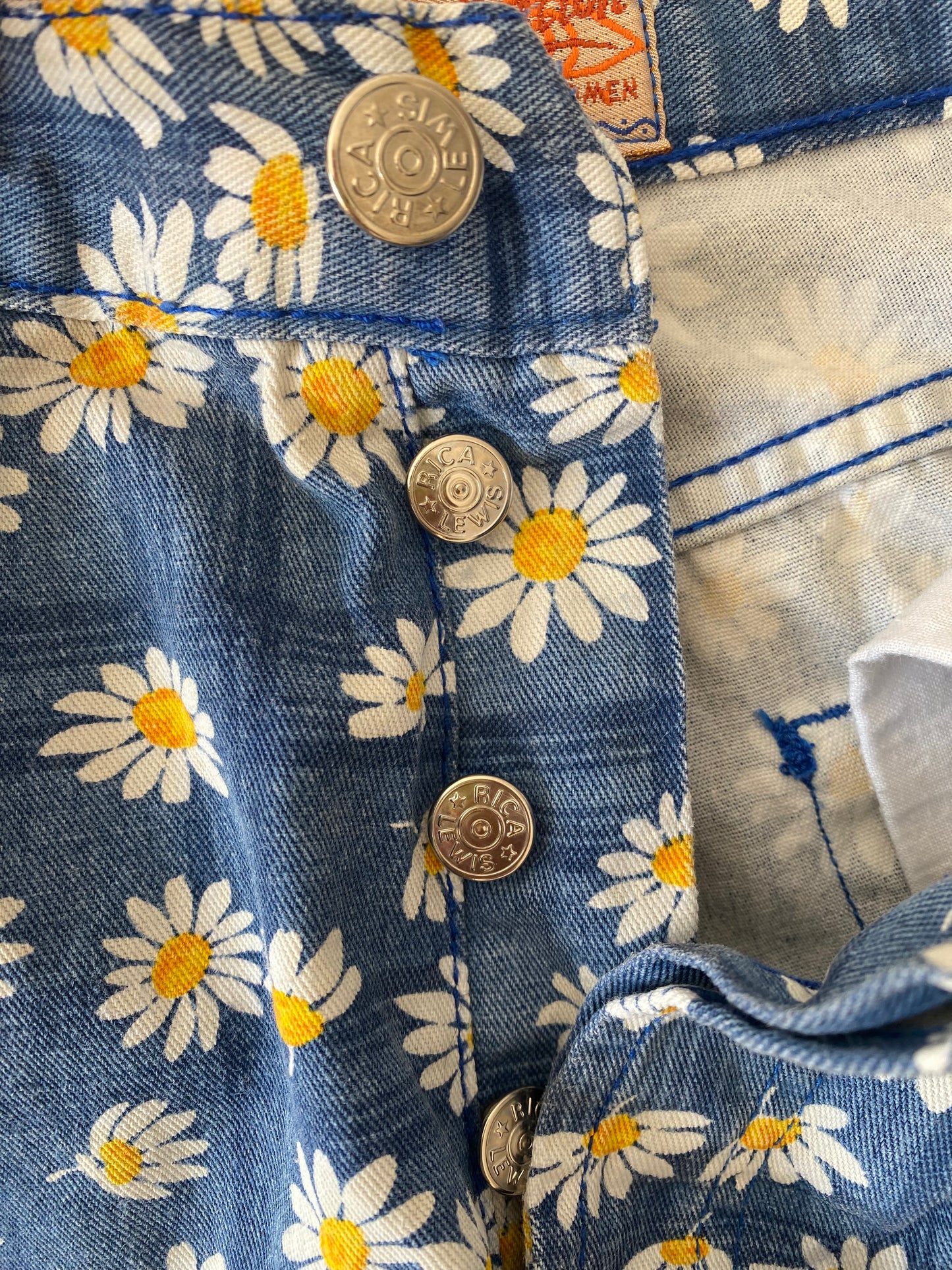 90s Rica Lewis Pants Mom jean Daisies Garden print