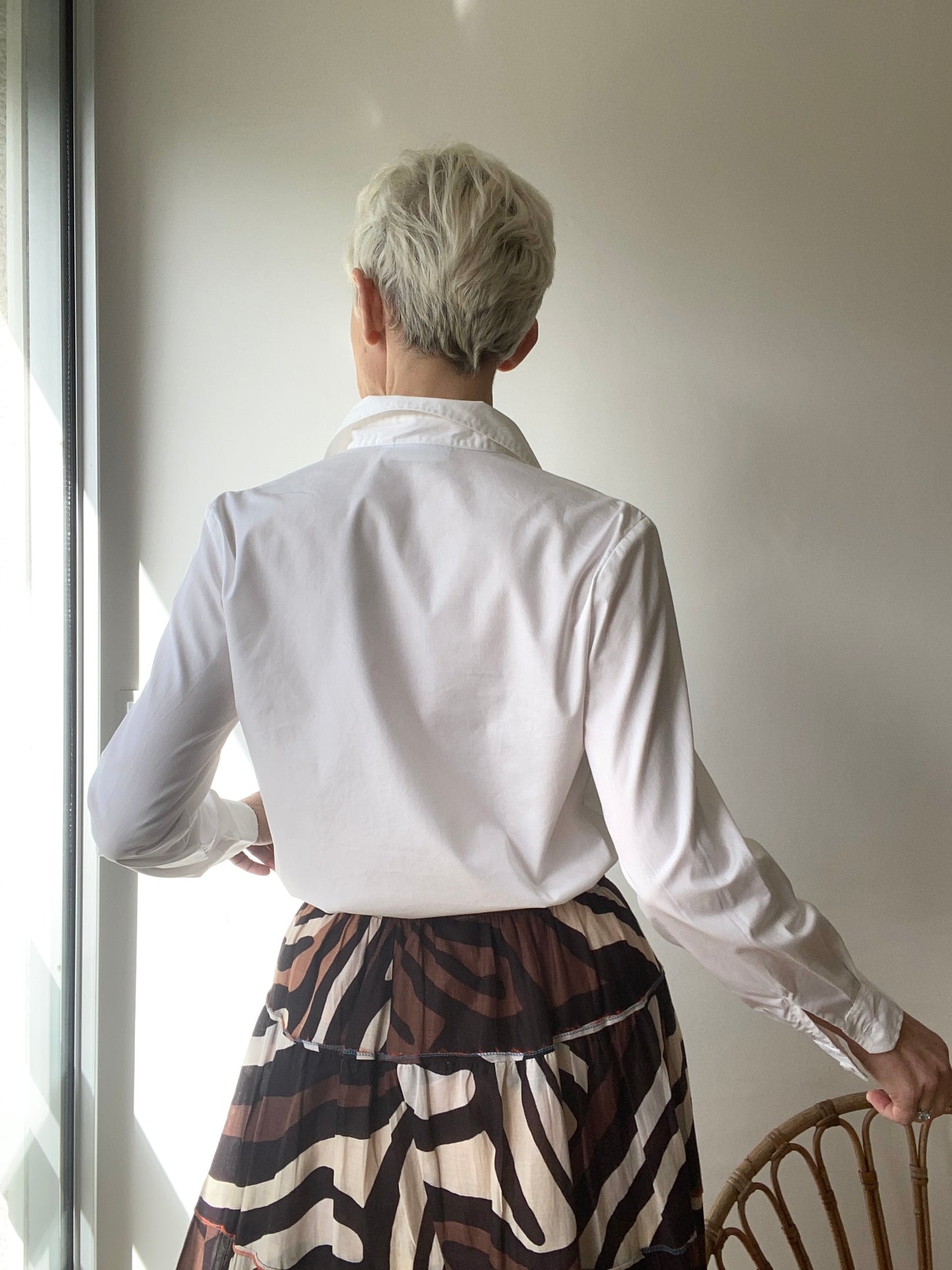 90s White vintage Cotton shirt made in France