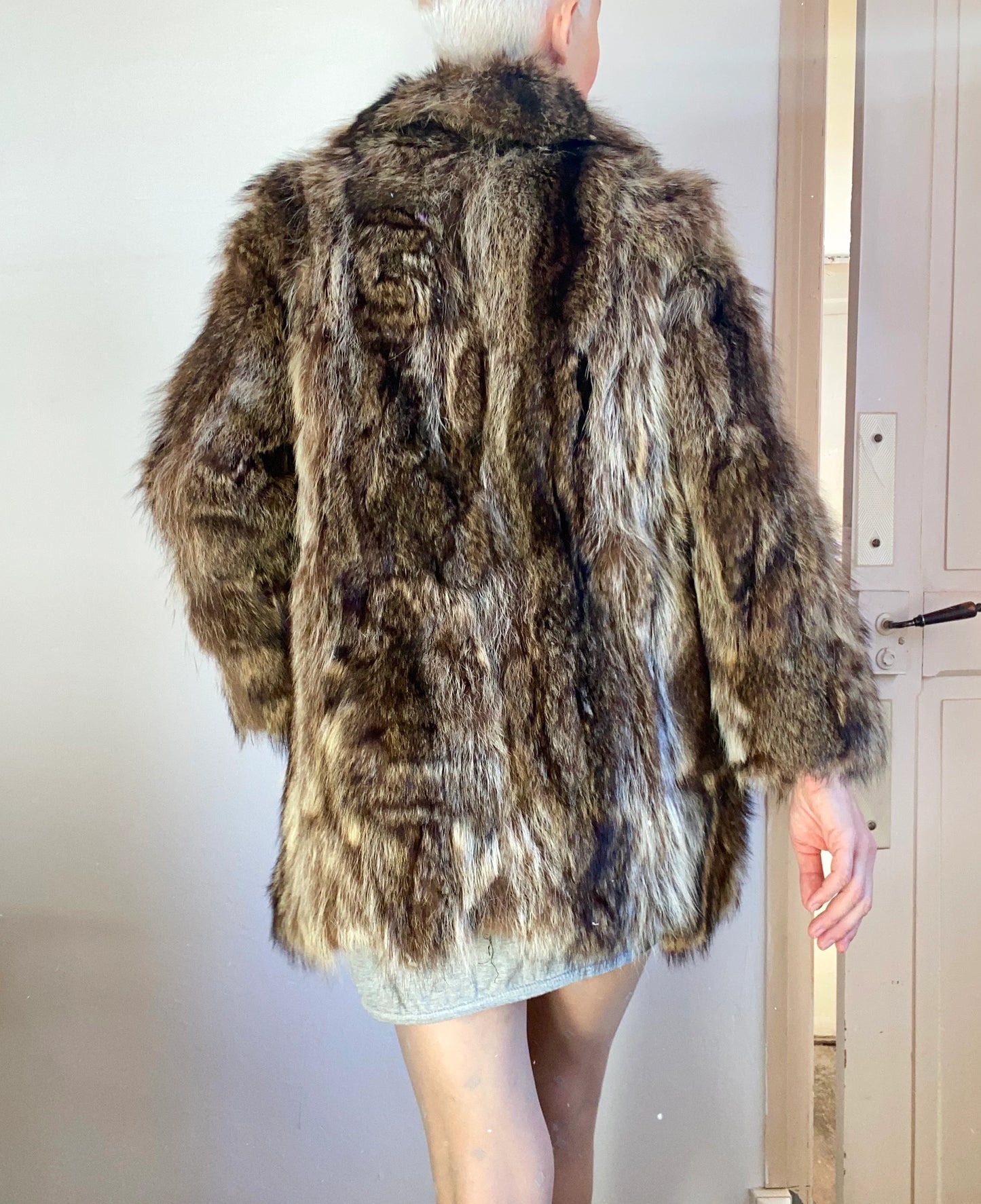 90s Made in France Fur luxury Coat