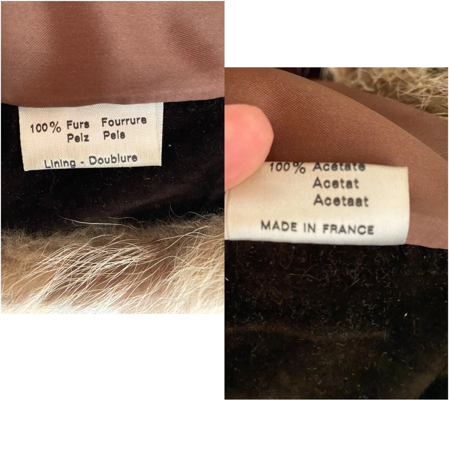 90s Made in France Fur luxury Coat